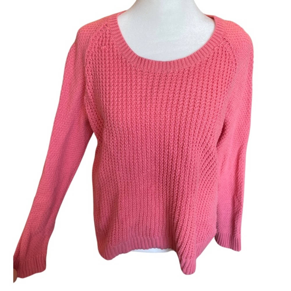 Sonoma classic pink knit sweater PL